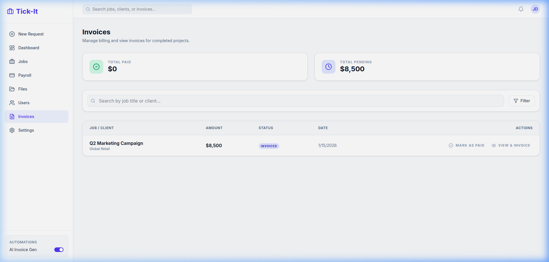 Invoices view thumbnail